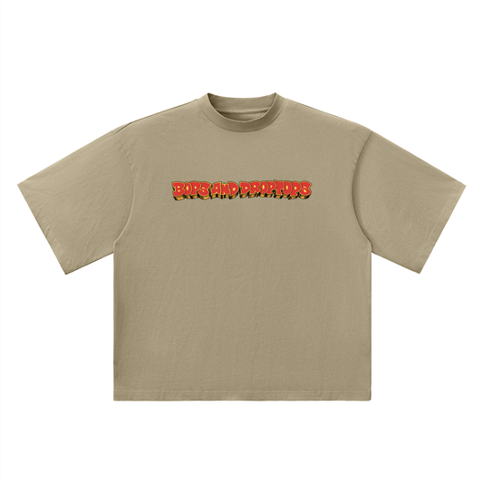 DROPTOP 02 — Classic Logo Drop Shoulder Tee