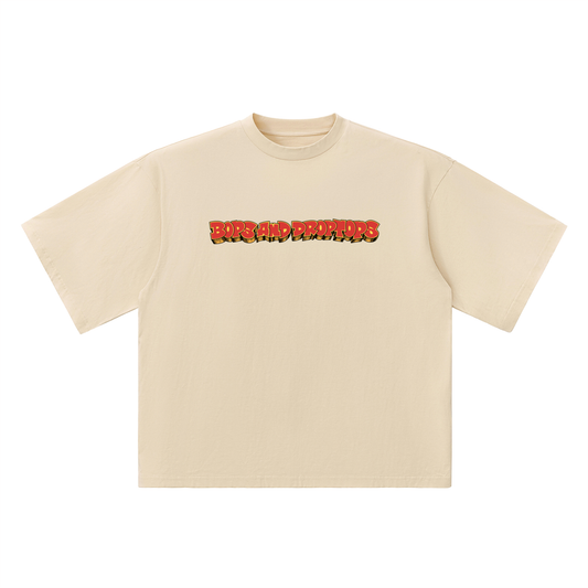 DROPTOP 02 — Classic Logo Drop Shoulder Tee