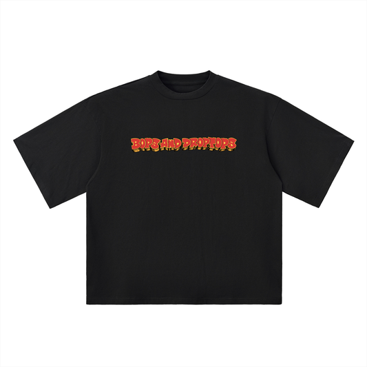 DROPTOP 02 — Classic Logo Drop Shoulder Tee