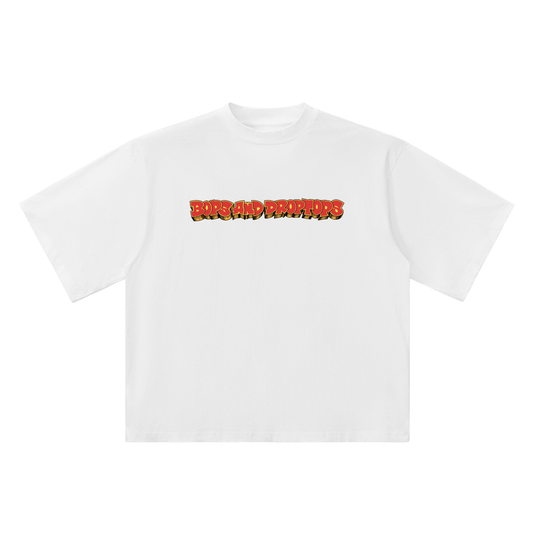 DROPTOP 02 — Classic Logo Drop Shoulder Tee